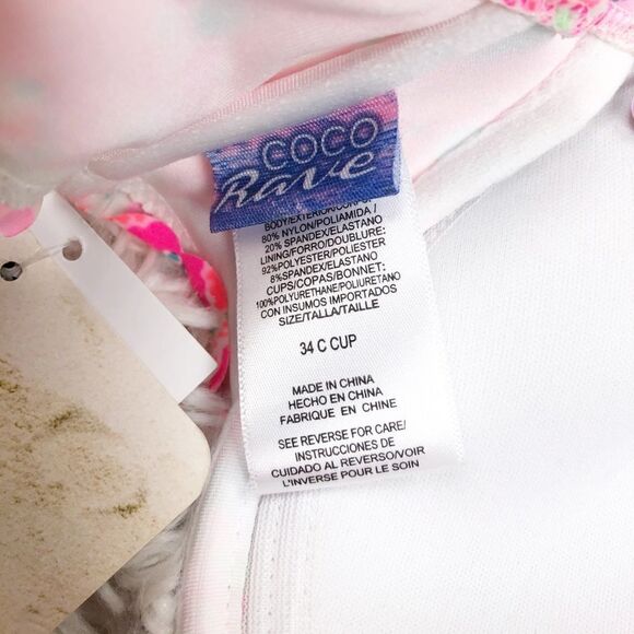 Coco Rave Nixie Bandeau Top Pink size 34C - Picture 6 of 7